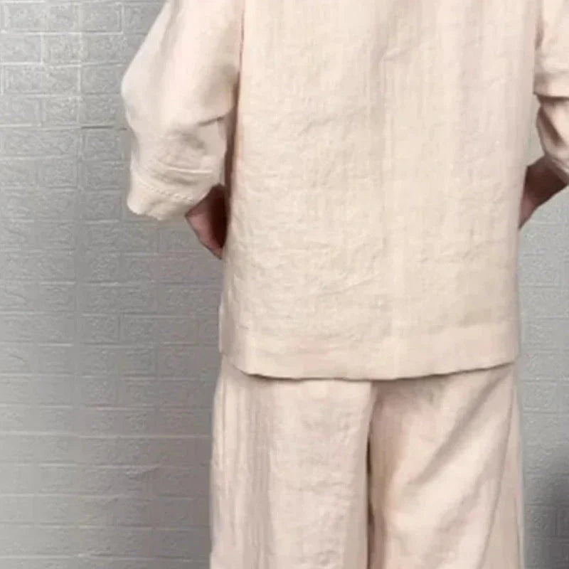 Tania Breezy Linen Two-Piece Set