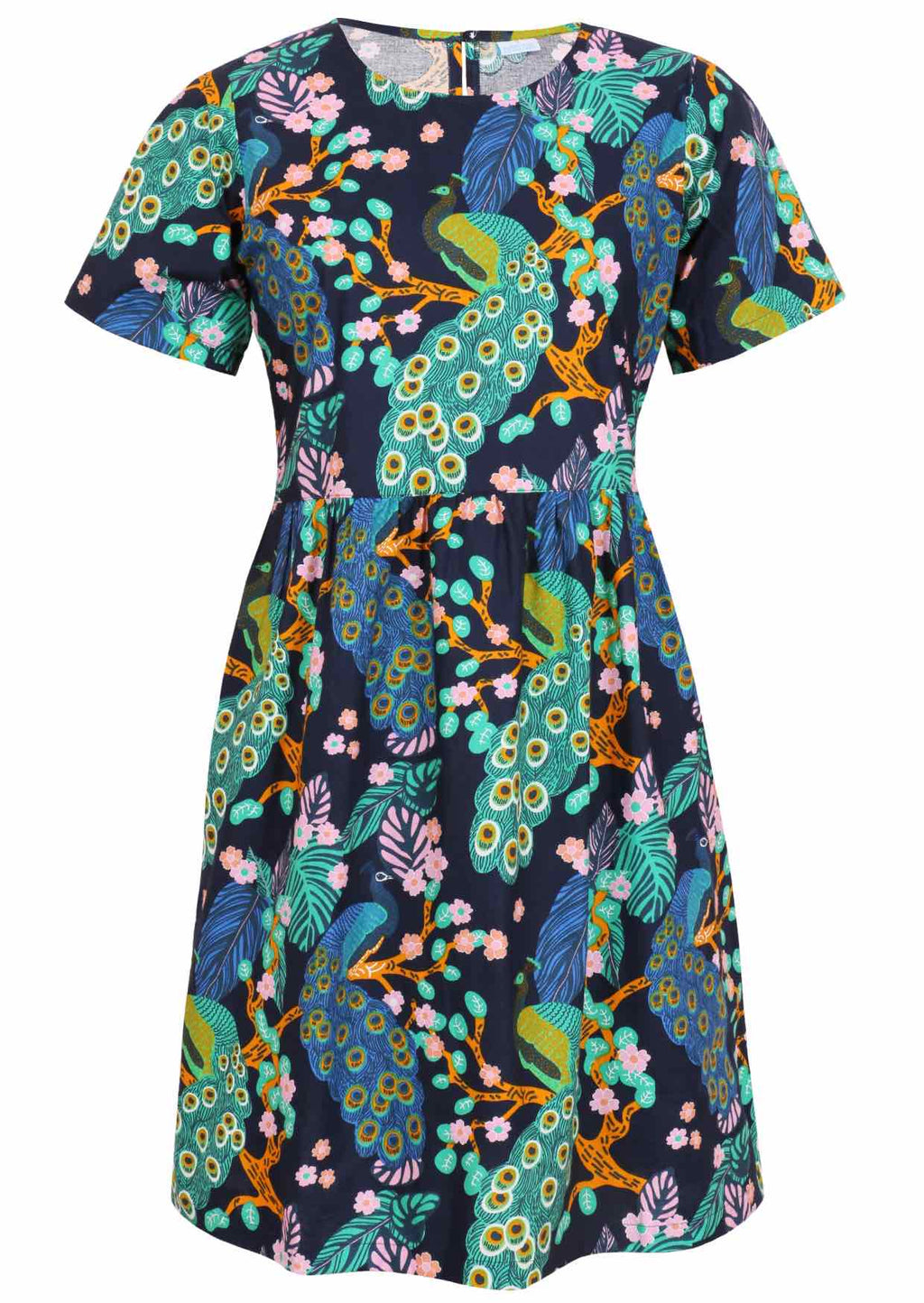 Boho Casual Crew Neck Summer Sun Dress