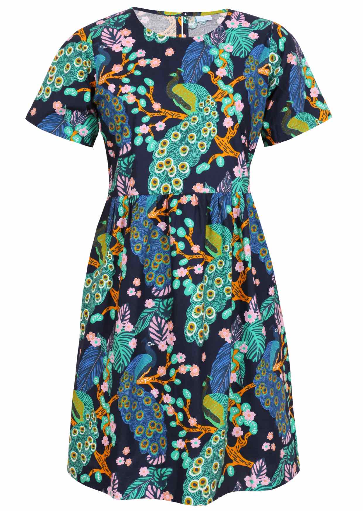 Boho Casual Crew Neck Summer Sun Dress